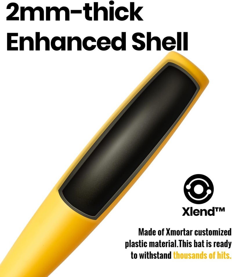 Xmortar 2 Torpedo Plastic Baseball Bat Set - 32 in / 9 oz for Backyard Games - Image 4