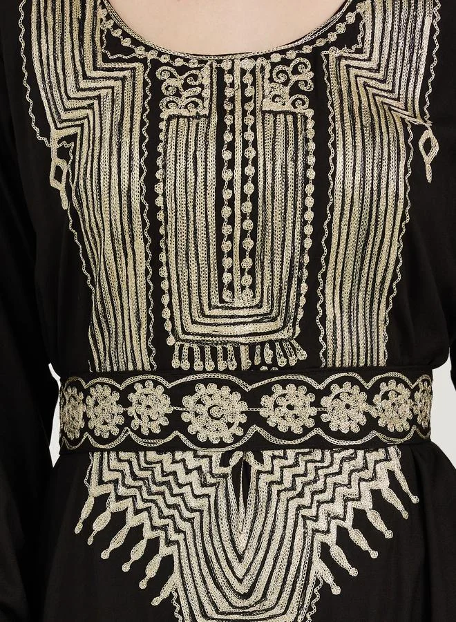 Maxim Creation  Scoop Neck Rayon Kaftan With Aariwork for Women | Best Price UAE