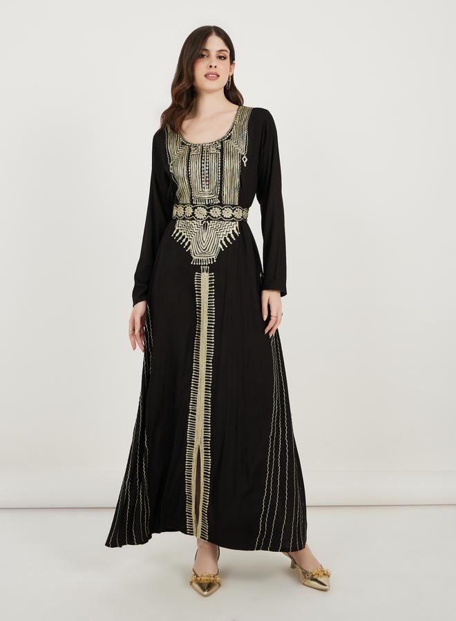 Maxim Creation Scoop Neck Rayon Kaftan With Aariwork - Image 4