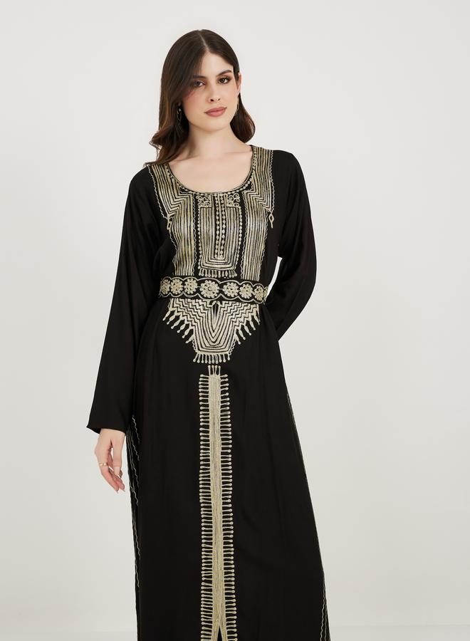 Maxim Creation Scoop Neck Rayon Kaftan With Aariwork - Image 5