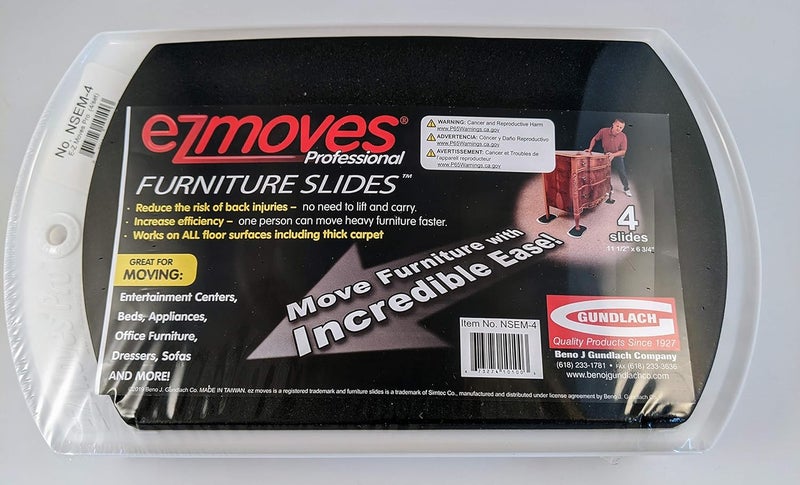 ezmoves Furniture Slides for Carpet, Professional (11” x 7”) - Easily Move Sofas, Loveseats, Cabinets, Bookcases, and More (4 Slides per Set) - Image 3