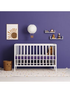 Snuz Surface Duo Dual Sided Infant Cot Bed Mattress Kot, 3D Breathable Surface, Waterproof Surface, Suitable From 0 To 4 Yrs, White/Purple, 68 X 117 X 11 Cm  - Image 4