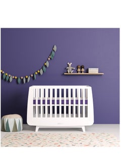 Snuz Surface Duo Dual Sided Infant Cot Bed Mattress Kot, 3D Breathable Surface, Waterproof Surface, Suitable From 0 To 4 Yrs, White/Purple, 68 X 117 X 11 Cm  - Image 5
