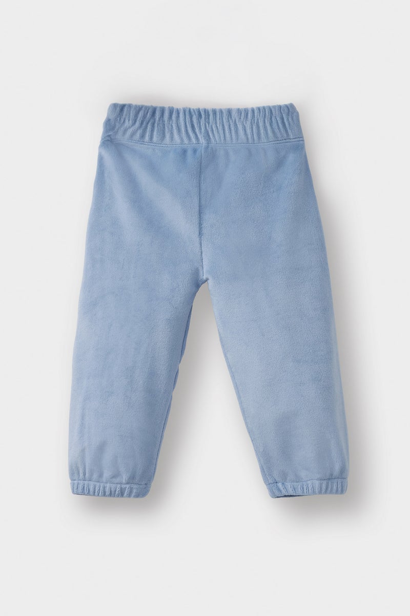 ديفاكتو طقم بيجاما بيبي اولادي قطيفة قصة عادية بطبعة ديناصور - قطعتين - Image 2