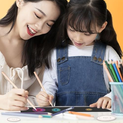 XFSAFDM 22PCS Spirograph Set for Kids, Magic Drawing Tool Kit, Creative Art Stationery for Children, Geometric Ruler for Learning and Fun, Perfect Gifts for 5-12 Year Olds - Image 3