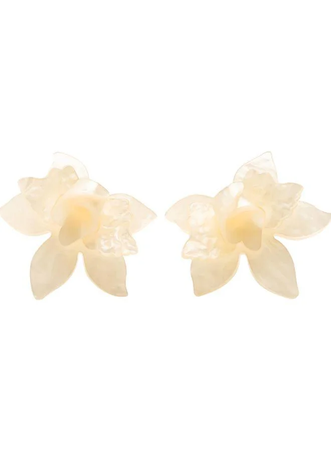 PARFOIS Maxi Flower Hoop Earrings
