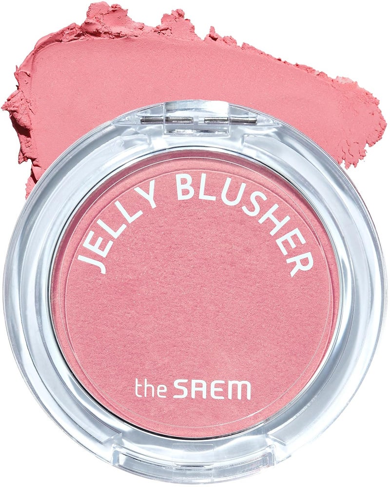 THESAEM Jelly Blusher PK01 Sweet Petal  Velvety Finish Soft Jelly Powder Cheek  Easy Blending Formula Lightweight Smooth Natural Buildable Blusher