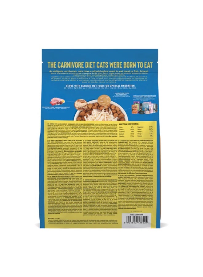 Schesir Born Carnivore Grain Free Oven Baked Dry Cat Herring & Salmon 1.25kg - Image 2