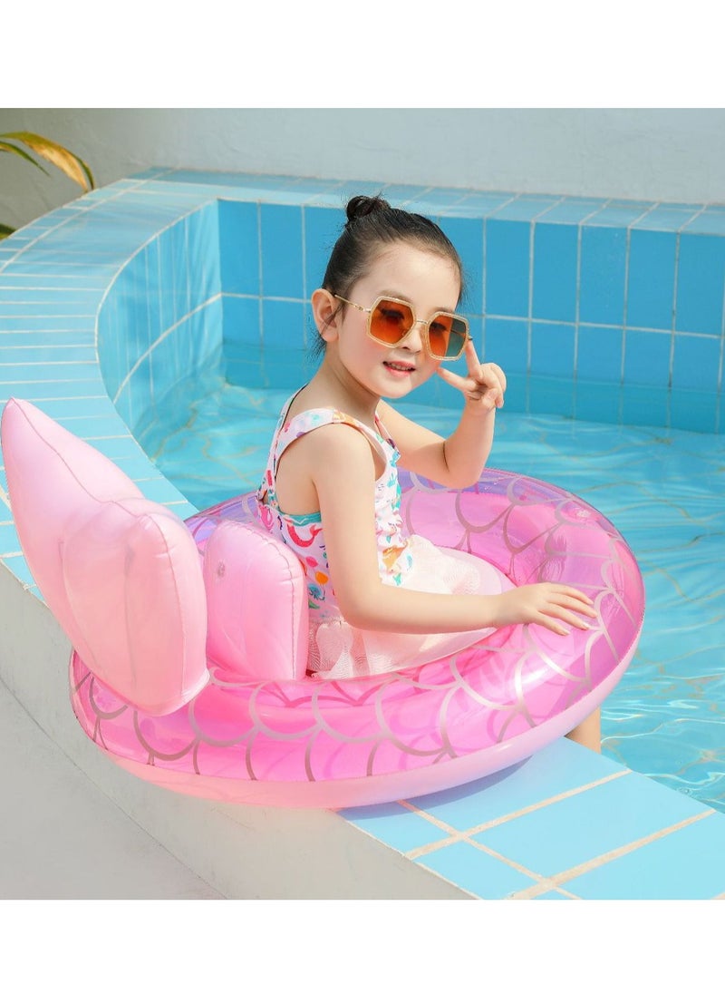 General Inflatable Pool Float Swimming Ring Cute Pool Tubes Toys Pool Floats Ring Toys Summer Beach Swimming Pool Floats Summer Lounge Raft Decorations Party Supplies (Mermaid Swimming Ring)  - Image 5