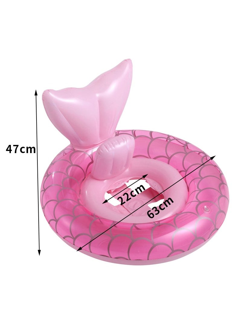 General Inflatable Pool Float Swimming Ring Cute Pool Tubes Toys Pool Floats Ring Toys Summer Beach Swimming Pool Floats Summer Lounge Raft Decorations Party Supplies (Mermaid Swimming Ring)  - Image 4