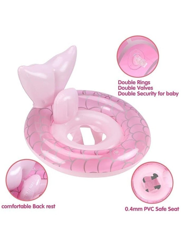 General Inflatable Pool Float Swimming Ring Cute Pool Tubes Toys Pool Floats Ring Toys Summer Beach Swimming Pool Floats Summer Lounge Raft Decorations Party Supplies (Mermaid Swimming Ring)  - Image 2
