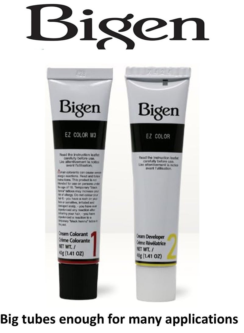 Bigen EZ Colour for Men, Permanent Colour for Hair and Beard, Real Black - Made in Thailand - Image 3