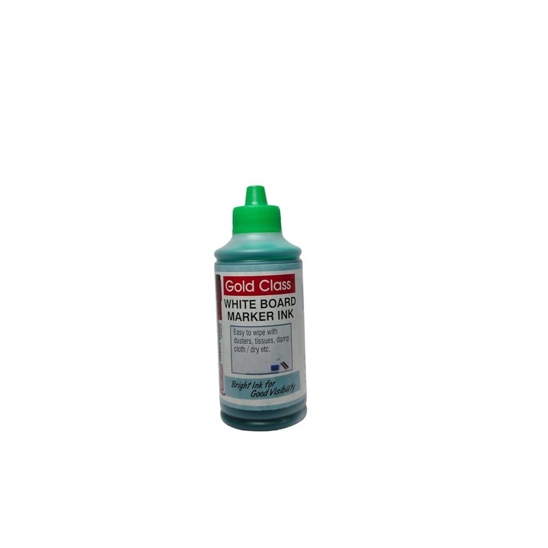 Gold Class White Board Marker Ink - 100 ML_PCK-01_Green| Suitable for White Board Surface |School Stationery |Easily Refill |Bold Green Color |Smudge Proof|Quick Drying |Indian Brand. - Image 2