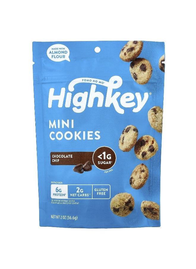 High Key HighKey, Mini Cookies, Chocolate Chip, 2 oz (56.6 g)  - Image 1