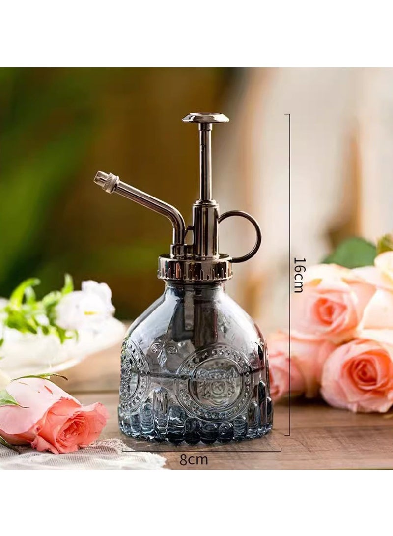 Furtey 200ml Glass Watering Can: Ergonomic Squeeze Spray Bottle for Plants/Flowers/Succulents, Indoor/Outdoor Gardening Tool with Leak-Proof Design & Modern Storage (Grey) - Image 2