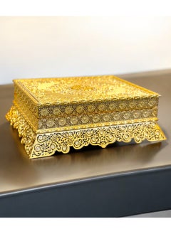 OLUDENIZ Complete Quran Ramadan Deluxe Gold-Tone Storage Box with Madinah Print Quran – Exquisite Craftsmanship  - Image 3