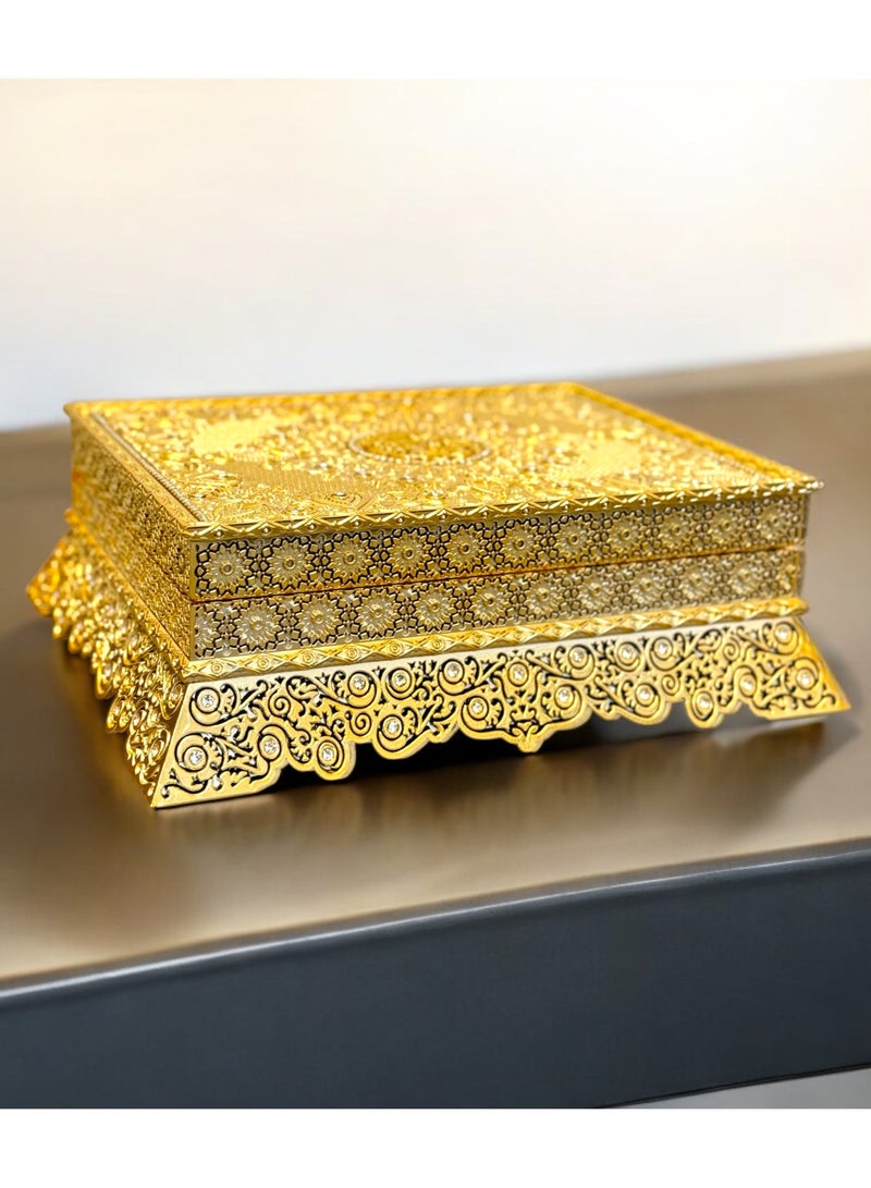 أولودينيز  القرآن الكريم الكامل - صندوق تخزين فاخر بلمسة ذهبية لرمضان مع مصحف بطباعة المدينة المنورة – صناعة متقنة  - Image 3