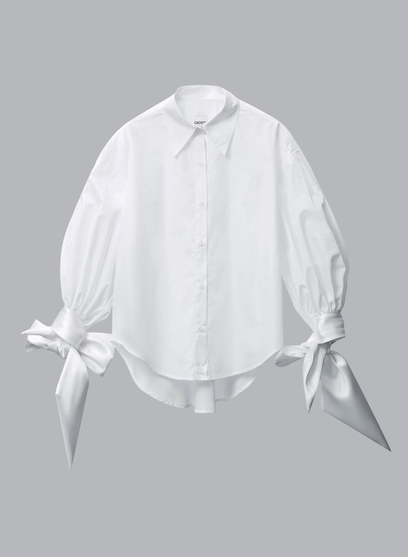 CAOSTU • WHITE COQUETTE BABE SHIRT  - Image 5