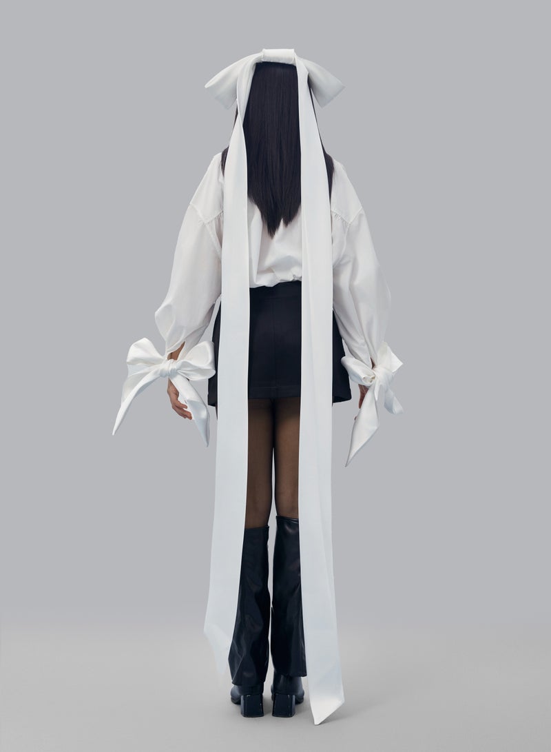CAOSTU • WHITE COQUETTE BABE SHIRT  - Image 2