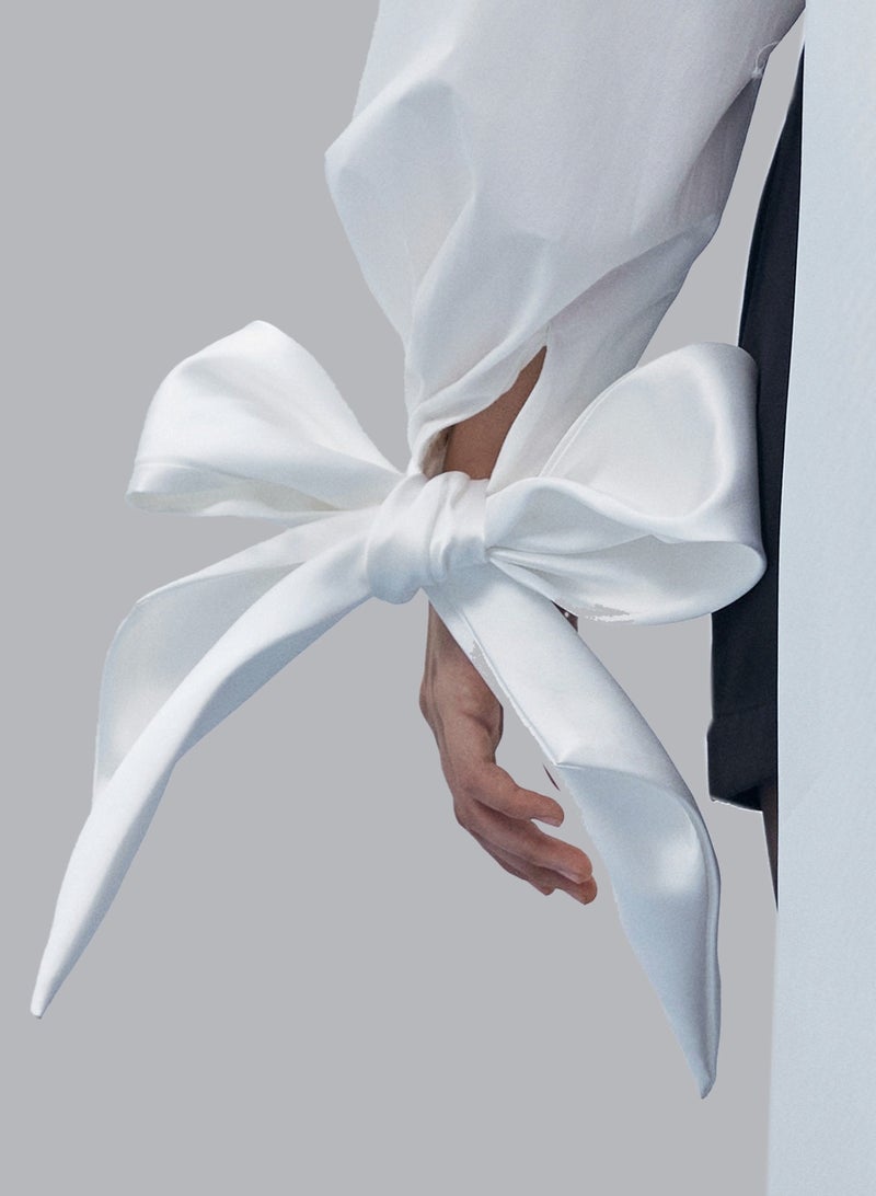 CAOSTU • WHITE COQUETTE BABE SHIRT  - Image 4