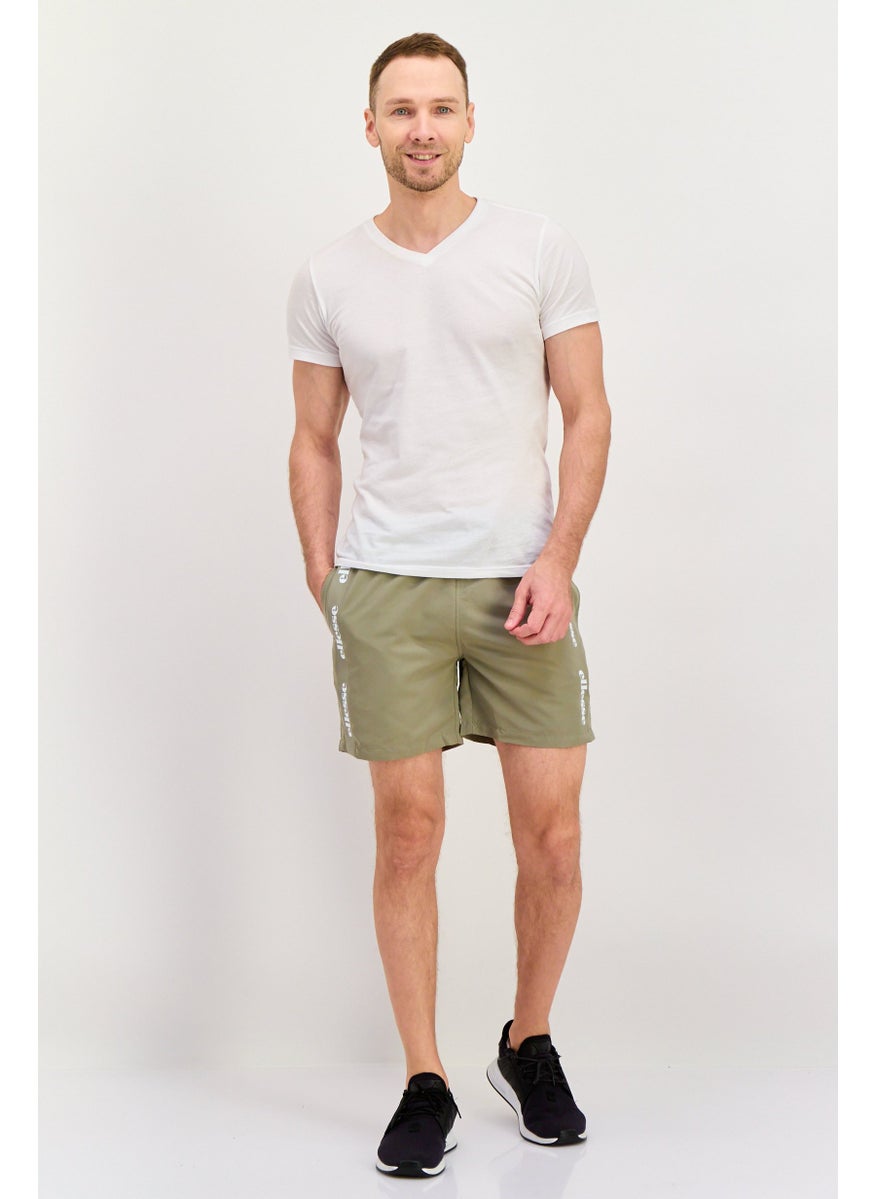 Ellesse Men Sportswear Fit Brand Logo Training Shorts, Khaki  - Image 3