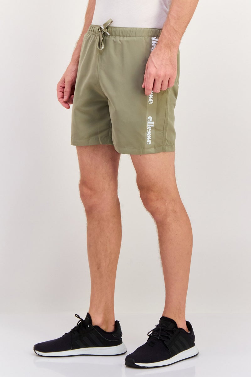 Ellesse Men Sportswear Fit Brand Logo Training Shorts, Khaki  - Image 4