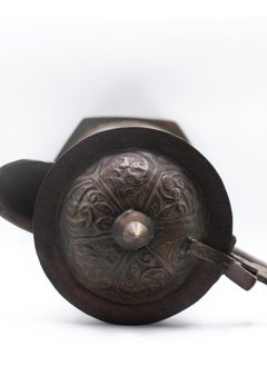 Alpine Crystals UAE Exquisite Antique Middle Eastern Arabic Dallah Coffee Tea Pot Decorative Made by Copper  - Image 3