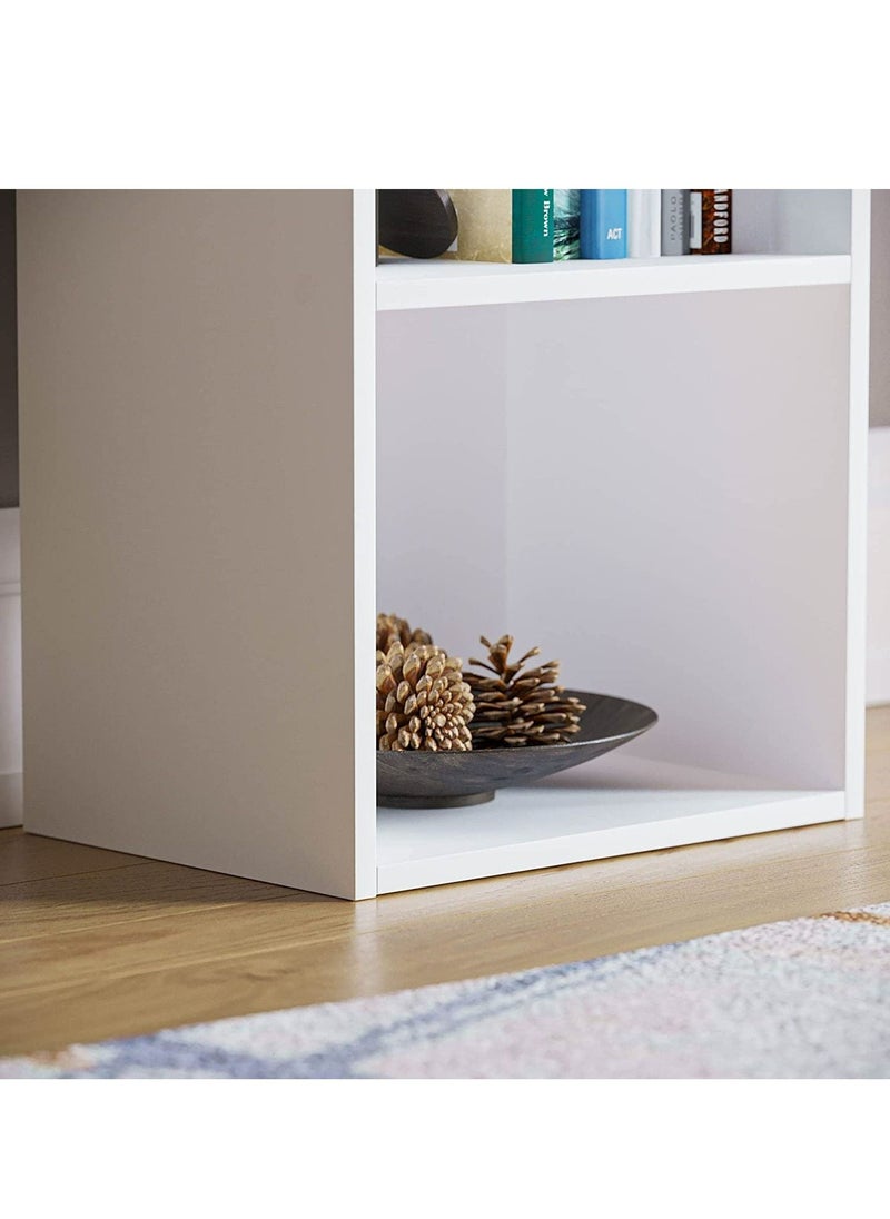 MODERN HOME Bookcase and accessory Display Unit of wood 2Tier white  - Image 5