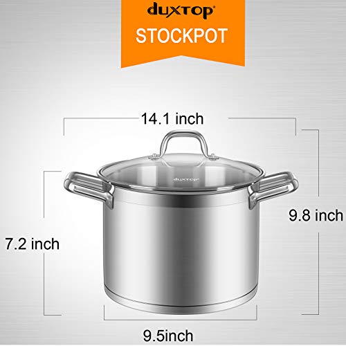 Duxtop Professional Stainless Steel Cookware Induction Ready Impact-bonded Technology (8.6Qt Stockpot) - Image 5