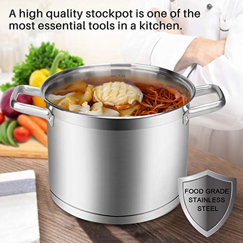 Duxtop Professional Stainless Steel Cookware Induction Ready Impact-bonded Technology (8.6Qt Stockpot) - Image 4