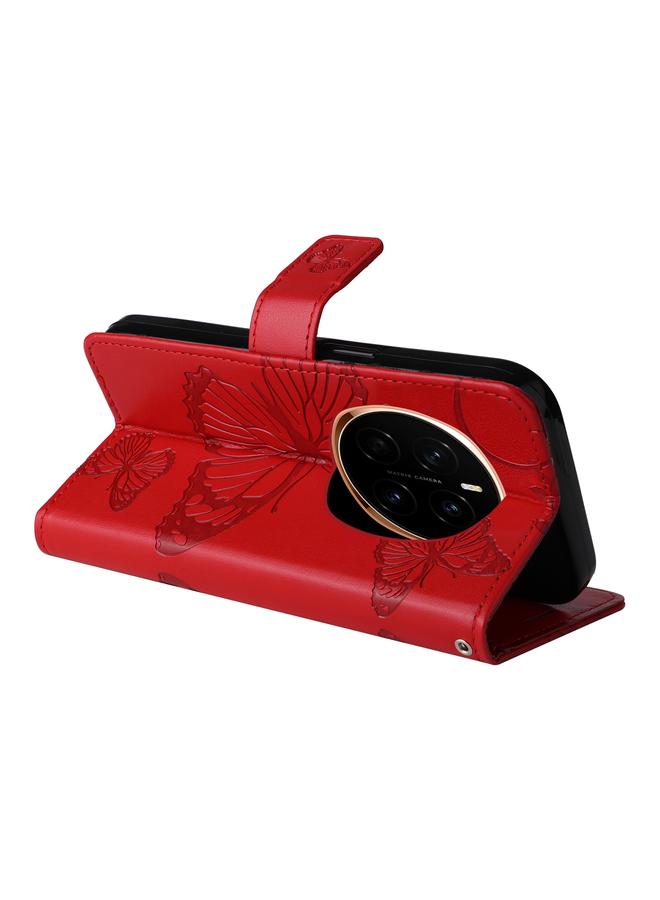 اس-توب جراب لهاتف Honor Magic7 5G، جراب هاتف جلدي قلاب بنقشة فراشة ثلاثية الأبعاد - Image 3