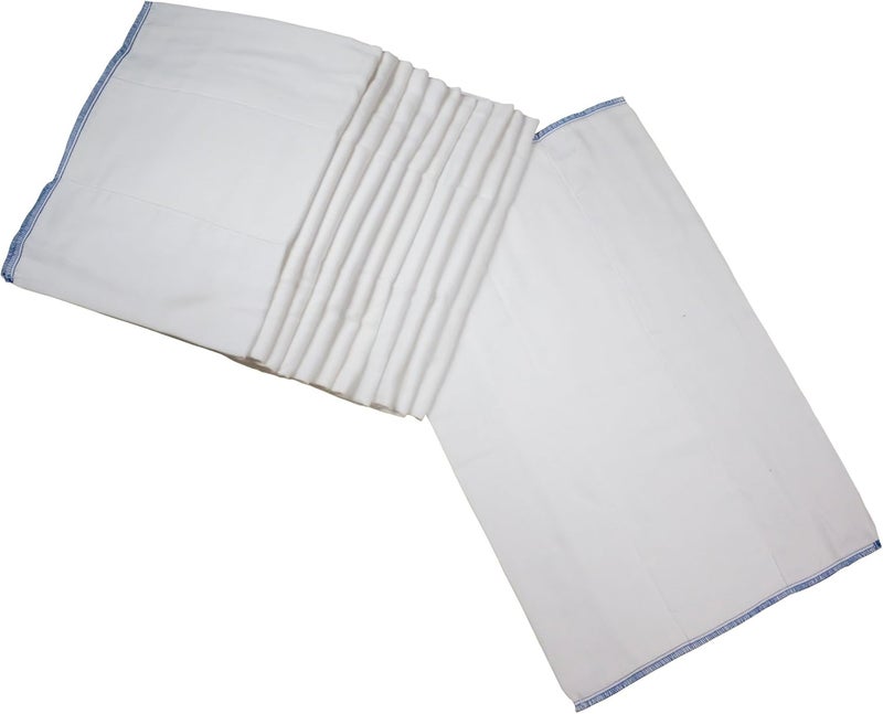 OsoCozy Prefold Cloth Diapers (1 Doz) - Soft, Absorbent, Durable - 100% Cotton - Image 1
