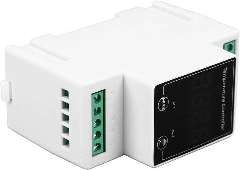 منظم درجة الحرارة الرقمي مفتاح التحكم الذكي مع حاضنة الزواحف وصوبة زراعية AC240V مادة ABS مقاومة للحريق تركيب على سكة DIN - Image 5