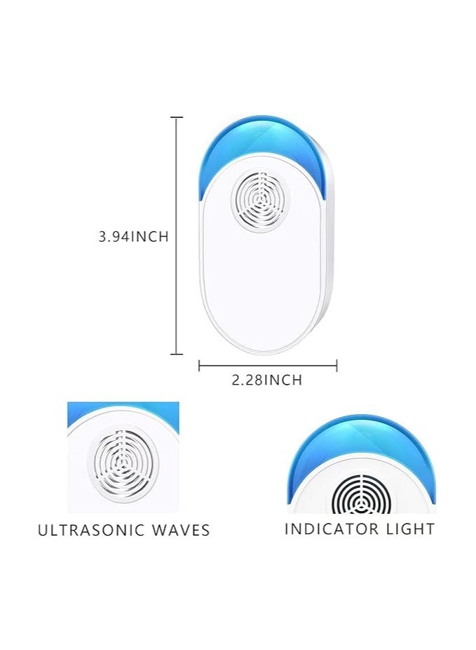 عام 6 عبوات من طارد الحشرات الفائق الصوت المحسن، طارد البعوض الداخلي الجديد، لطرد القوارض، جهاز تحكم إلكتروني لطرد الحشرات مناسب للمنزل، المرآب، المستودع، والفندق. - Image 3