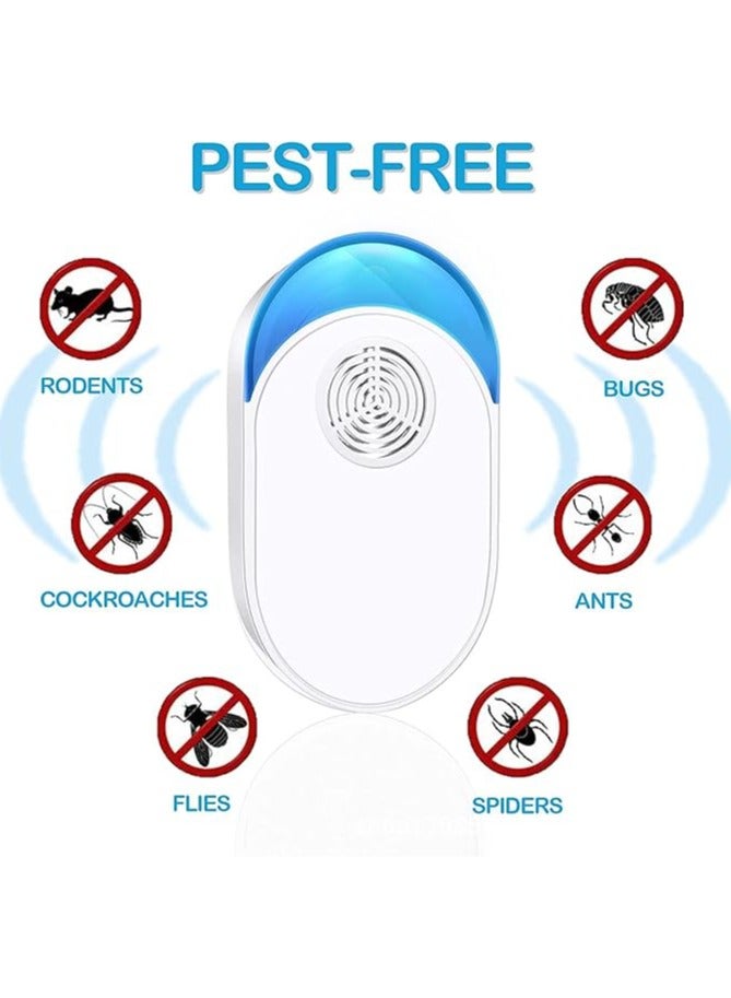 عام 6 عبوات من طارد الحشرات الفائق الصوت المحسن، طارد البعوض الداخلي الجديد، لطرد القوارض، جهاز تحكم إلكتروني لطرد الحشرات مناسب للمنزل، المرآب، المستودع، والفندق. - Image 4