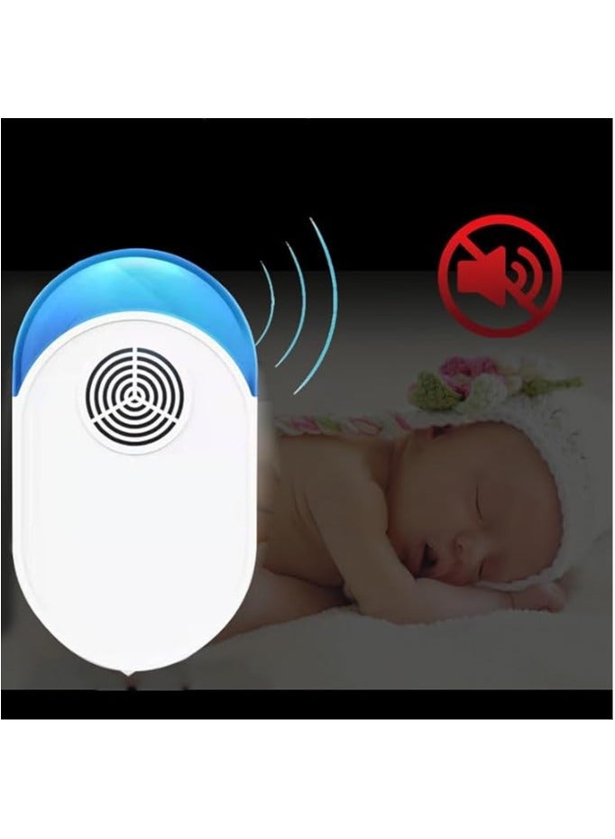 عام 6 عبوات من طارد الحشرات الفائق الصوت المحسن، طارد البعوض الداخلي الجديد، لطرد القوارض، جهاز تحكم إلكتروني لطرد الحشرات مناسب للمنزل، المرآب، المستودع، والفندق. - Image 5