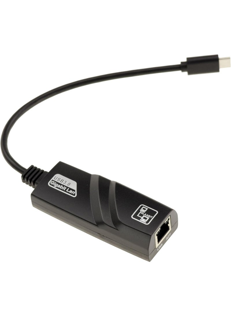 Generic Type-C 3.1 to Gigabit Ethernet Adapter - Wired RJ45 100/1000M LAN Network Adapter Compatible with MacBook, Chromebook, Windows 10, Linux, Mac OS, Chrome OS, Nintendo Switch  - Image 1