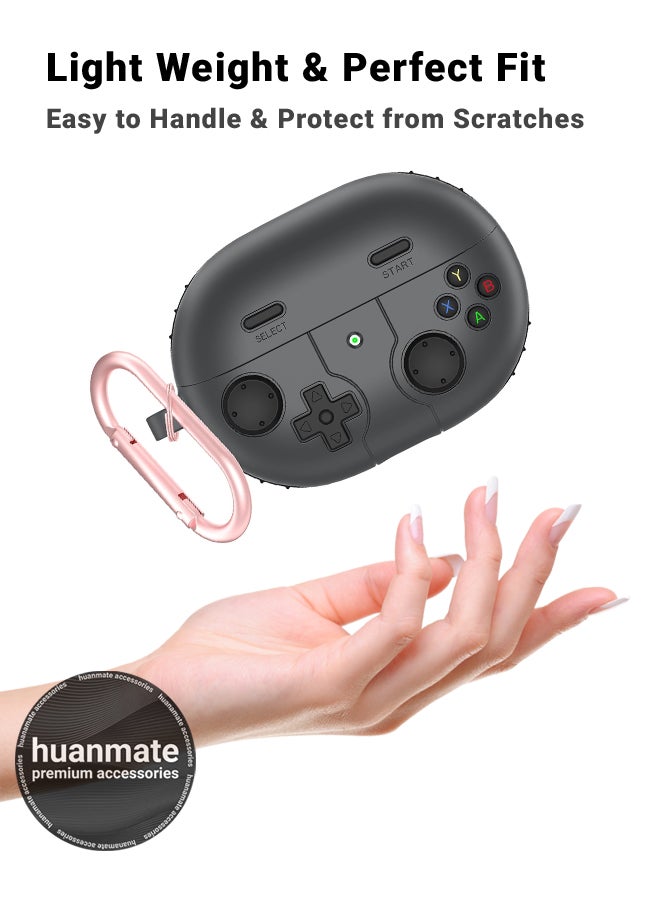 huanmate Huawei FreeBuds Pro 4 Premium Protection Case Cover - Dark Grey - Lightweight, Stylish Design, Accurate Cut-outs - Easy to Install & Remove - Durable Shield for Your Huawei FreeBuds Pro 4 - Image 3