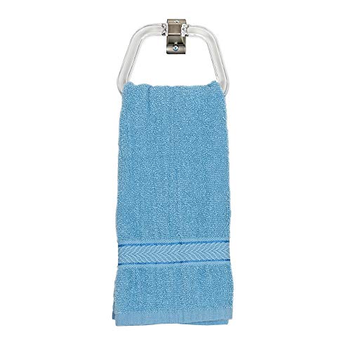 EZ-FLO Bathroom Towel Ring with Exposed Screw, Brushed Nickel, 16232 - Image 5