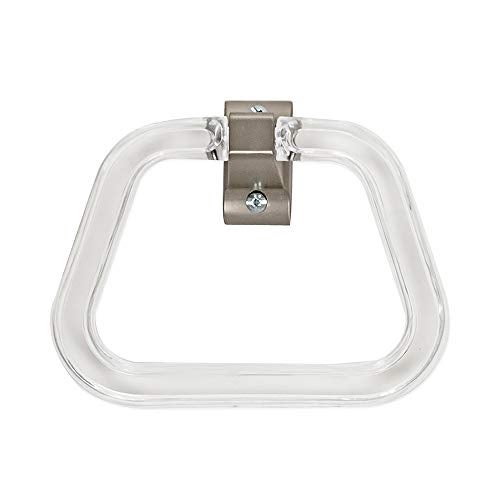 EZ-FLO Bathroom Towel Ring with Exposed Screw, Brushed Nickel, 16232 - Image 4