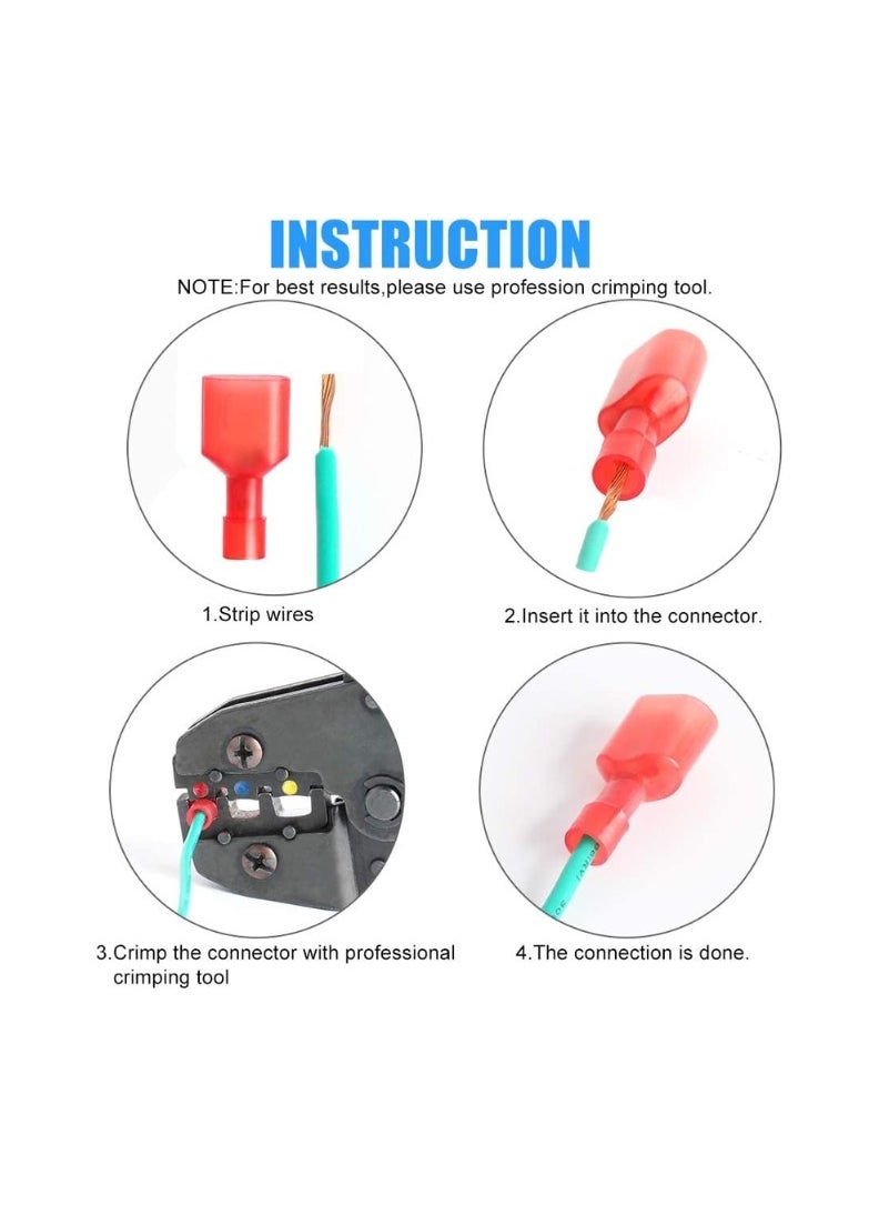 KNP KNP Insulated Electrical Terminals Model MDFN 1.25-250 are High Quality Precision Engineered Connectors Designed for Secure and Efficient Electrical Connections.  - Image 3