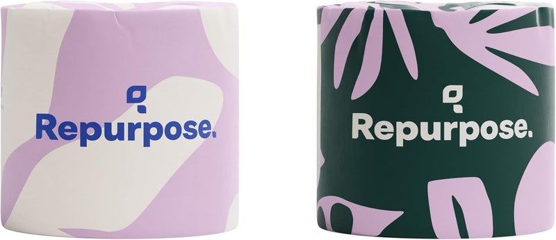 Repurpose Compostables Repurpose 100% Bamboo Toilet Paper, 3-Ply, Tree-Free, Plastic-Free, FSC Certified, Septic Safe, Fast Dissolving, RV-Friendly, 12 Rolls (300 Sheets/Roll), No Fragrance/Dyes - Image 2
