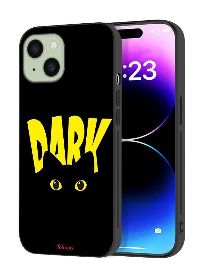 Tolwak Apple iPhone 15 Plus Protective Case Cover Dark Cat - Image 1