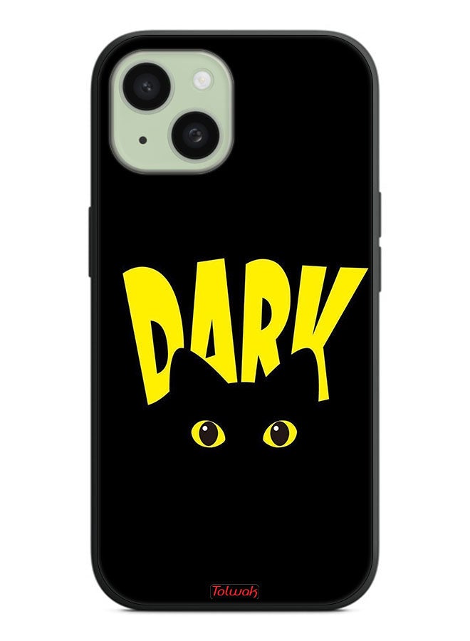 Tolwak Apple iPhone 15 Plus Protective Case Cover Dark Cat - Image 2