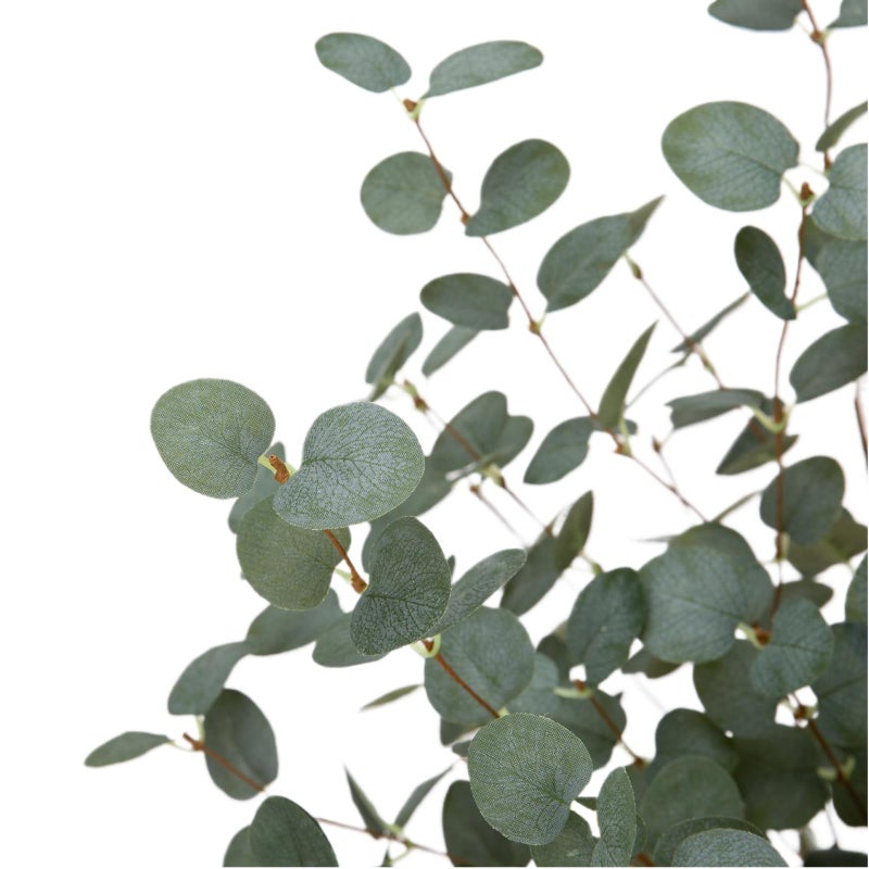 VGIA 12 Pcs 27" Eucalyptus Stems Greenery Stems Eucalyptus Leaf Spray in Green Silk Plastic Plants Floral Artificial Plants for Home Party Wedding Decoration(Dark Green) - Image 5