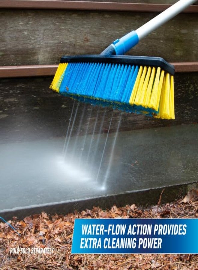 Unger Professional Lock-On 24” Multi-Purpose Push Broom - Professional Grade, Dual-Bristle Push Broom, with Water-Flow Action Floor Sweeper for Home & Business - Image 4