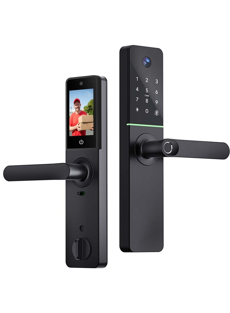 areb Areb Smart Lock with Camera and Screen - WiFi Control, Fingerprint Access, PIN Code, IC Card, and Emergency Key for Ultimate Security and Convenience | Advanced Areb Technology  - Image 1