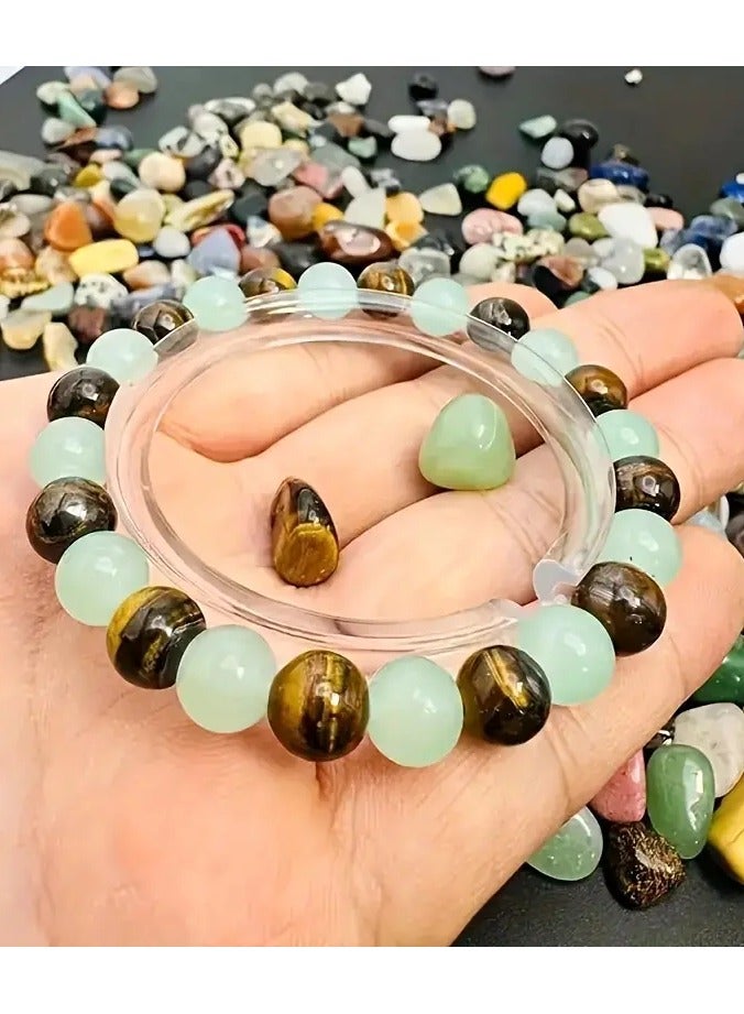 Goolsky 1pc Handmade Natural Stone Beaded Bracelet,  - Image 4