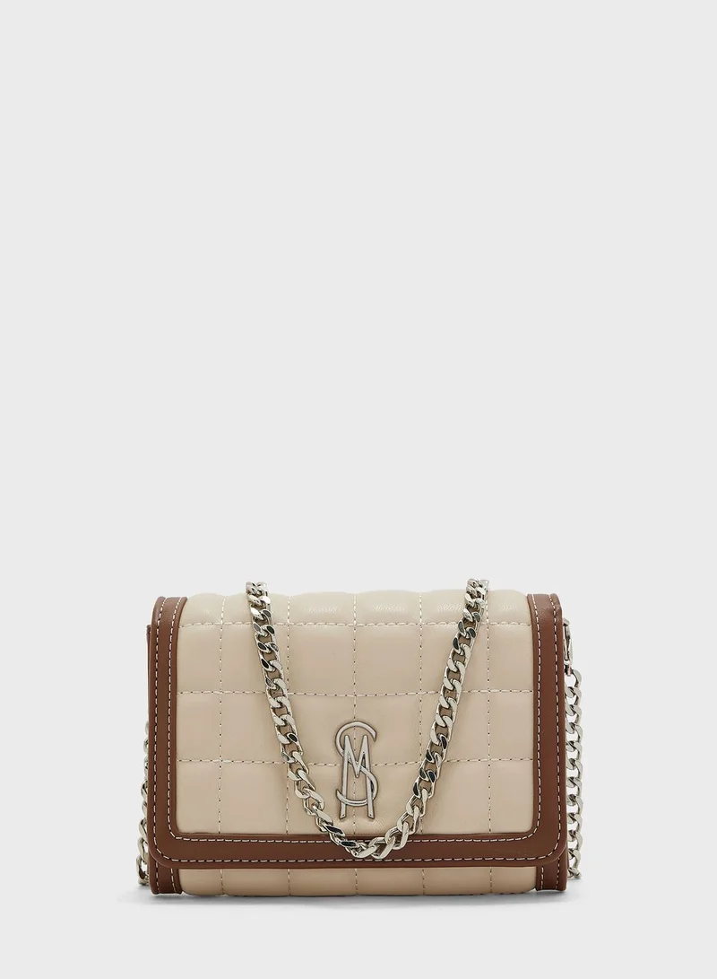STEVE MADDEN Logo Detailed Flap Over Crossbody