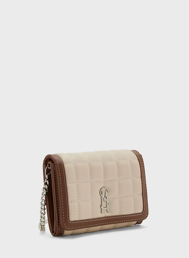 STEVE MADDEN Logo Detailed Flap Over Crossbody
